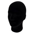 Black Velvet Foam Mannequin Head for Wig Display & Styling