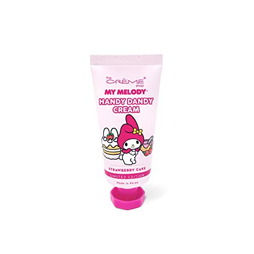 The Crème Shop Korean Cute Scented Pocket Portable Soothing Advanced Must-Have on-the-go x Sanrio Hello Kitty Handy Dandy Cream (Strawberry Cake)