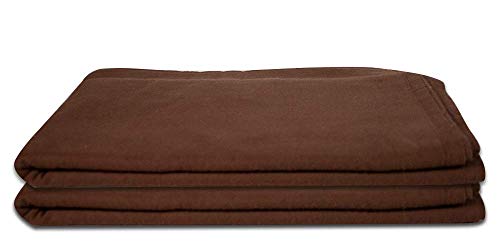 NRG Deluxe Flannel Flat Massage Table Sheet - 100% Cotton, Dark Chocolate