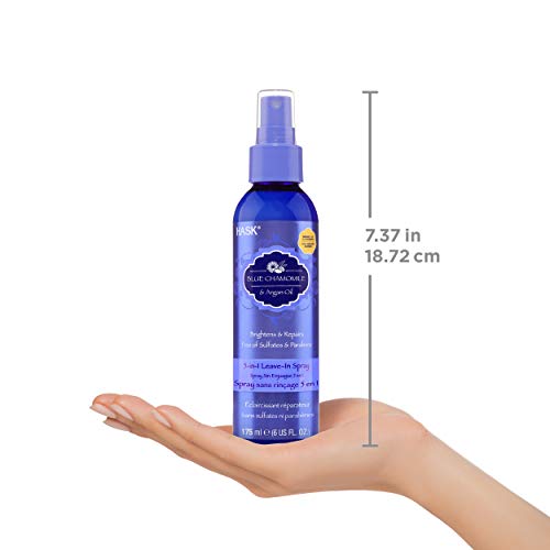 HASK BLUE CHAMOMILE 5-in-1 Leave In Conditioner Spray for blonde hair, color safe, gluten free, sulfate free, paraben free - BLUE CHAMOMILE 2 PIECE SET