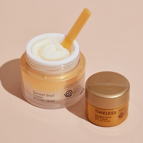 TONYMOLY Timeless Ferment Snail Cream 10.4 oz ? 70% Gold Fermented Snail Mucin Face Cream for Hydration, Barrier Repair & Anti-Aging ? K Beauty Moisturizer for Radiance, Firmness & Nourished Skin
