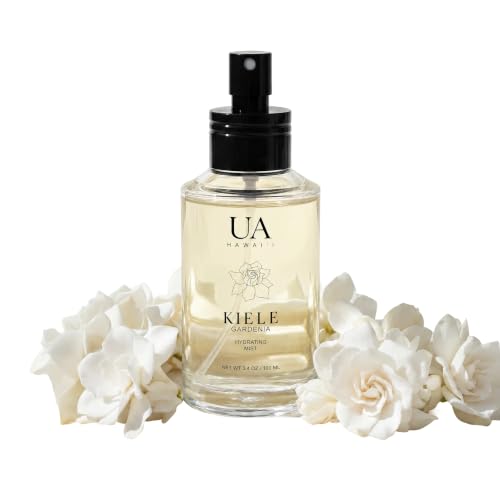 Ua Body Kiele Gardenia Body & Hair Mist - Hydrating Floral Perfume for Women & Men, Alcohol-Free, 3.4 oz