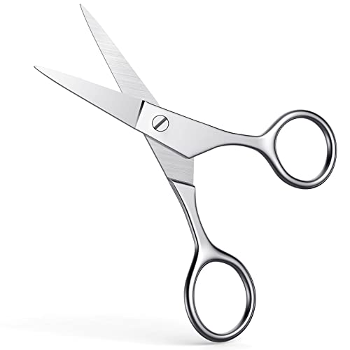 Small Nose & Eyebrow Scissors with Sharp Tip - Professional Stainless Steel Grooming Tool
