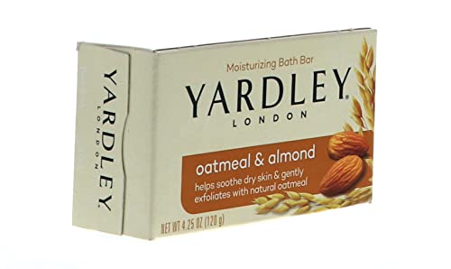 Yardley London Oatmeal and Almond Naturally Moisturizing Bath Bar, 4.25 oz. (Pack of 12)