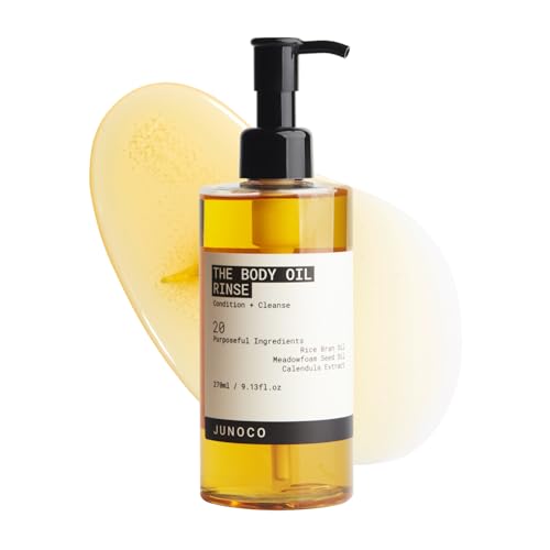 JUNO & Co. Body Oil Rinse - Hydrating Shower Cleanser, 9.13 fl oz