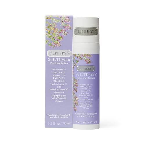Dr. Perry's SoftThyme Facial Moisturizer with Natural Oils and Ceramides, 2.5 Fl Oz