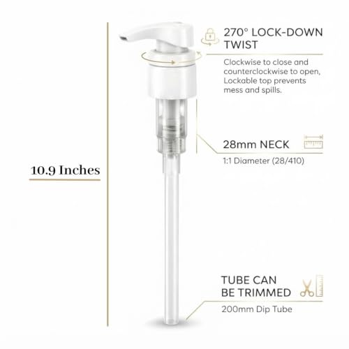 Shampoo Dispenser Pump for 1L Bottles | Leak Proof 28/410