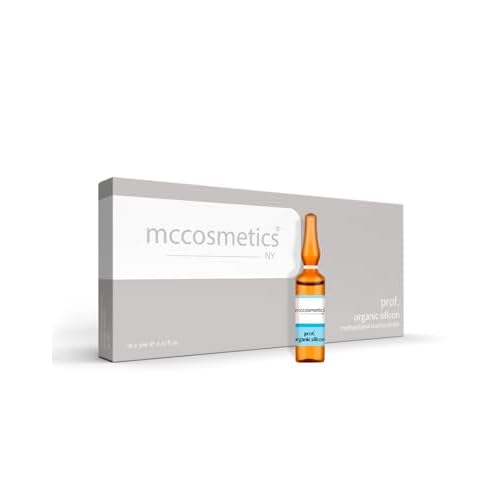 NY | Prof. Organic Silicon | Methylsilanol Mannuronate 5% | 10 x 5ml Ampoules | Made in Spain | Professional Skincare Solution