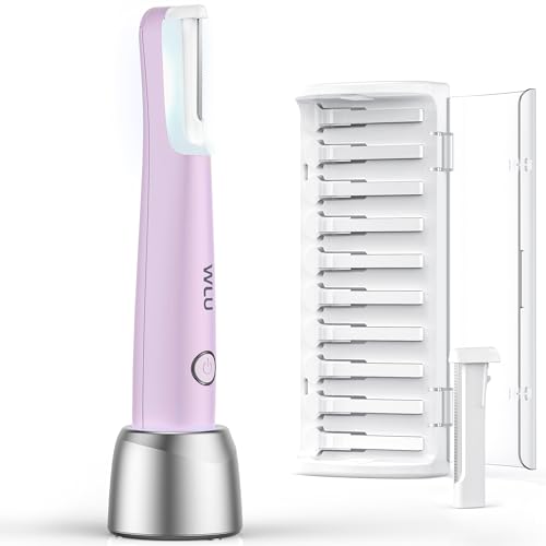 WLU Rechargeable Dermaplane Razor for Women – Painless Facial Hair Removal