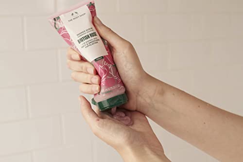 The Body Shop British Rose Shower Scrub - Soft & Smooth Exfoliation For Normal Skin - Vegan - 6.75 Fl Oz