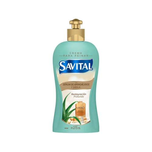 Savital Hair Care Set with Shampoo, Conditioner, Treatment & Styling Cream – Collagen & Aloe Vera for Damaged Hair Repair