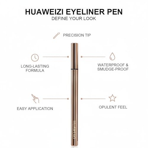 Liquid Eyeliner 2 Pack - Black Matte, Ultra Fine Tip, Waterproof