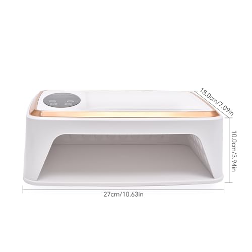 KADS 380W UV LED Nail Lamp with Built-in Hand Cushion & Free Pink Gloves ? Professional Gel Nail Dryer for Fast Curing, Salon-Quality Manicure & Pedicure at Home