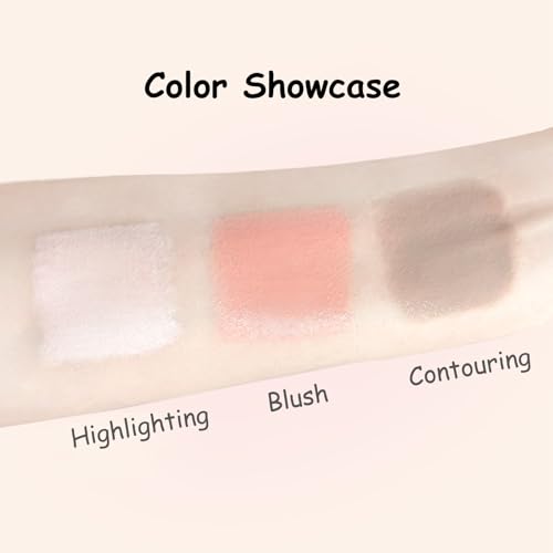 VEECCI Blush Stick with Built-in Brush – Moisturizing, Long-Lasting