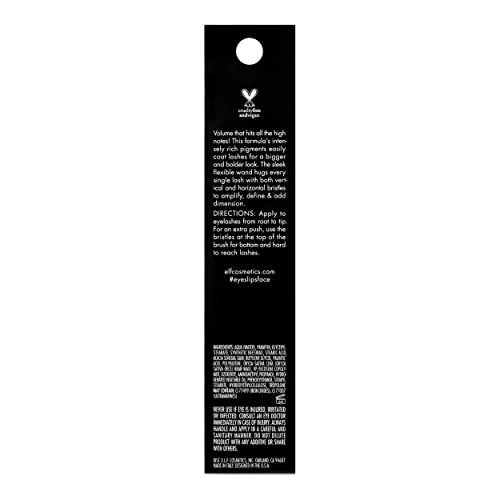 e.l.f. Lash It Loud Mascara, Volumizing & Intensely Pigmented Formula For Fuller & Bolder Lashes, Adds Dimension, Vegan & Cruelty-Free, Black, 0.23 Oz