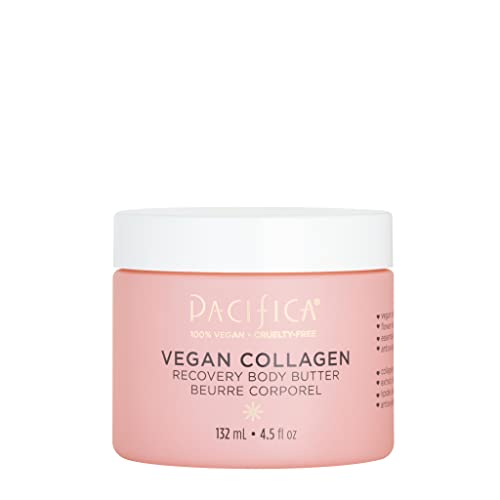 Pacifica Beauty | Vegan Collagen Body Butter | Hydrating, Nourishing, Moisturizer | Long-Lasting Hydration | Cream Lotion for Dry Skin | Light Floral Scent | Paraben Free | Vegan + Cruelty Free