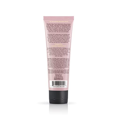 Brazilian Bare Fresh Watermelon Extra Gentle Shave Syrup ? Preferred Over Traditional Womens Shave Creams And Womens Shave Gels