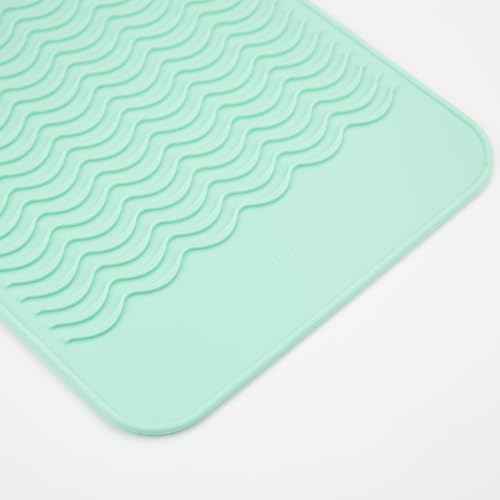 Heysam Heat Resistant Silicone Mat for Hair Styling Tools, 9.0 x 6.5 inches, 450¡ÆF Protection, Multiple Colors