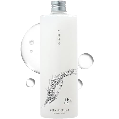 Gentle Rice Bran Toner Korean for Face (Tone, Rejuvenate & Moisturize) - Hydrating Vegan with Hyaluronic Acid - Rice Bran Extract (16.9 Fl oz)
