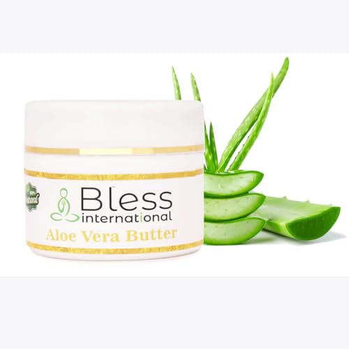 Organic Raw Aloe Vera Butter - 100% Pure & Unrefined 4oz | Grade A Skin Moisturizer for Face, Body & Hair