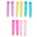 Mipcase Anti-Slip Handle Covers for Nail Cuticle Scissors 5 Pairs Silicone Sleeves for Manicure Pedicure Tools Nail Art Accessories