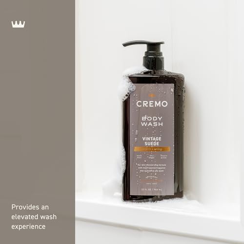 Cremo Rich-Lathering Italian Bergamot Body Wash for Men,Notes of Italian Bergamot,Neroli Blossom,and Fresh Vetiver,32 Fl Oz,(Pack of 2)