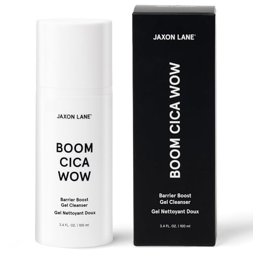 Centella Face Wash for Men Skin Care: BOOM CICA WOW Mens Face Wash Korean Barrier Boost Hydrating Gel Cleanser for Oily, Dry, Acne Prone Skin, Unisex Daily Facial Cleanser, Hyaluronic Acid & Green Tea
