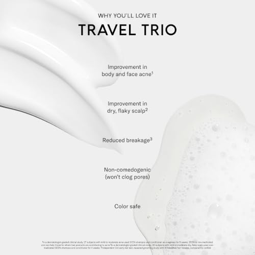 SEEN Travel Trio Shampoo, Conditioner & Blow-Out Cream Set