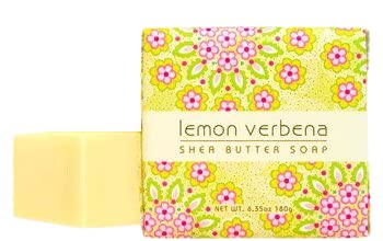 Greenwich Bay Vegan Natural Botantical Shea Butter Bar Soap, French Milled Triple Milled, Essential Oils, 6.35 ounces (Lemon Verbena Shea)