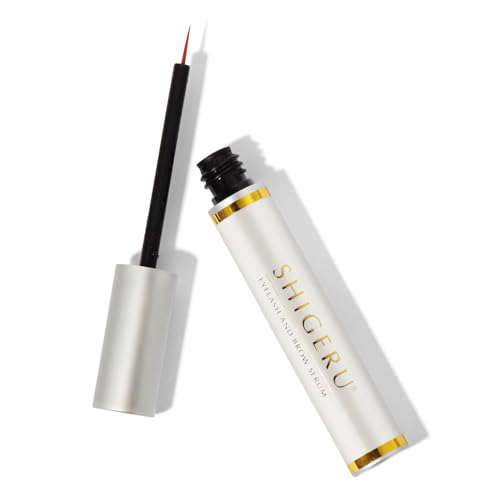 SHIGERU Lash and Brow Natural Oil-Free Growth Serum, Japanese Salon Formula for Longer, Thicker, Fuller Appearing Lashes ? 5ml