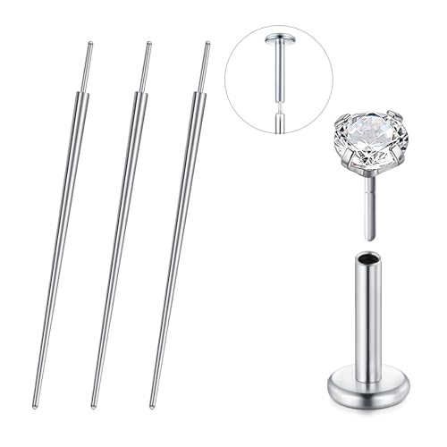 Titanium Piercing Taper Tool - Threadless Insertion Pin 16g, 18g, 20g