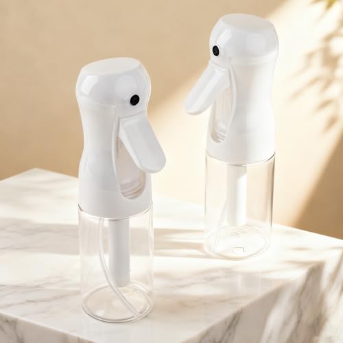AMOMELA Continuous Spray Bottle 200ml 2-Pack | Hair & Plant Mister