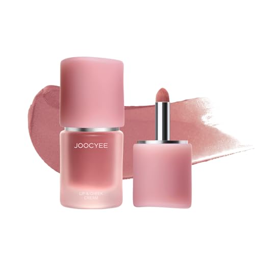 Joocyee 2-in-1 Lip & Cheek Cream with Brush - Matte Gray Pink