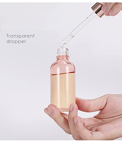 4-Pack Glass Dropper Bottles 15ml Essential Oil Containers