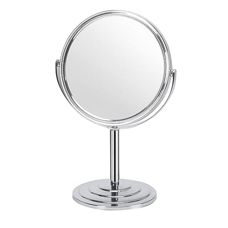 7 Inch Makeup Mirror with 1x 3x Magnification, 360° Rotation