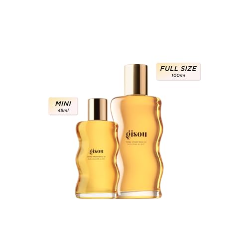 Gisou Honey Infused Body Oil Shimmer Glow 1.5 Fl Oz - Deep Hydrating Nourishment