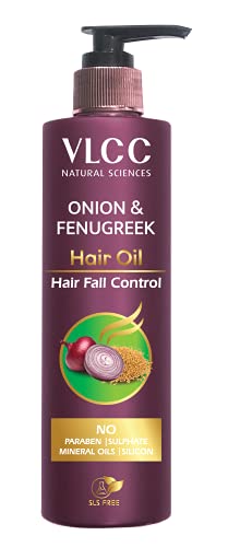 VLCC Onion & Fenugreek Hair Oil Serum for Hair Growth & Scalp Hydration - 6.76 oz