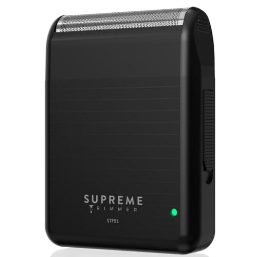 Supreme Trimmer Solo Lite Foil Shaver for Men | Rechargeable Electric Razor + 90 Min Runtime, Type-C USB Fast Charging | Lightweight Travel Shaver, Easy to Carry | STF91