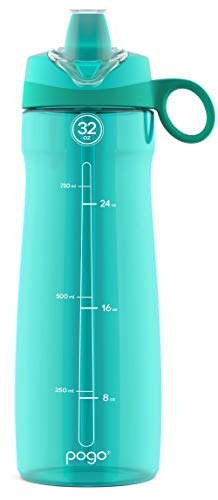 Pogo 32oz Chug Lid Tritan Water Bottle (Grey/Blue 2-pack)