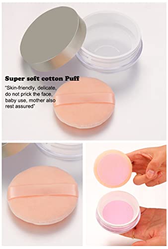 20ml Empty Powder Compact Container with Puff & Sifter