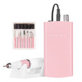Makartt Cordless Nail Drill for Manicure & Pedicure - Portable Electric E-File, Pink