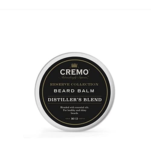 Cremo Styling Beard Balm, Distiller's Blend (Reserve Collection), Nourishes, Shapes And Moisturizes All Lengths Of Facial Hair, 2 Ounce