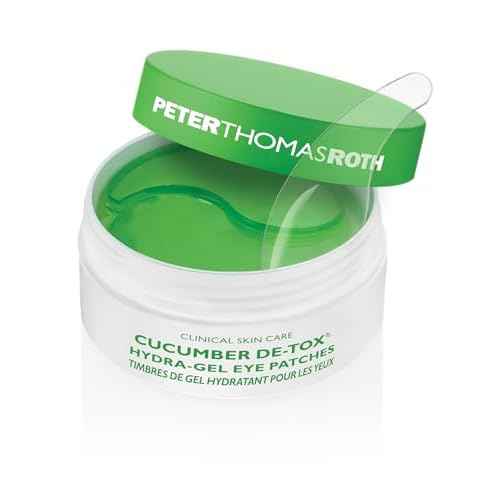 Peter Thomas Roth | Cucumber De-Tox Hydra-Gel | Soothing Under-Eye Patches for Puffiness, Dark Circles, Fine Lines and Wrinkles, 60 Count (Pack of 1)