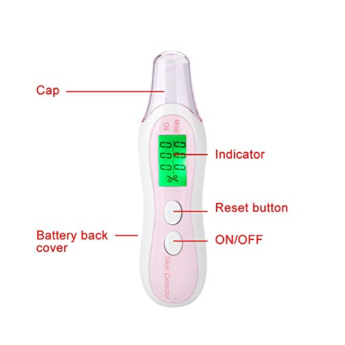 Digital Skin Moisture Oil Analyzer Tester Pen LCD