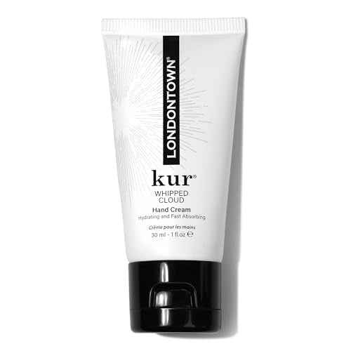 LONDONTOWN kur Whipped Cloud Hydrating, Moisturizing & Fast Absorbing Hand Cream, Vegan & Cruelty Free - 1fl oz