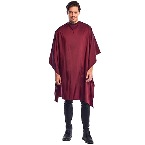 Betty Dain Crinkle Nylon Hair Cutting Cape 54x60 Burgundy