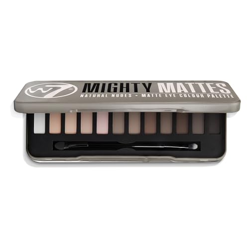 W7 Mighty Mattes 12-Color Eyeshadow Palette - Nude