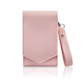 PU Leather Lipstick Holder with Mirror & Wristlet