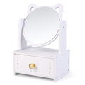Desktop Makeup Mirror Organizer with Drawers