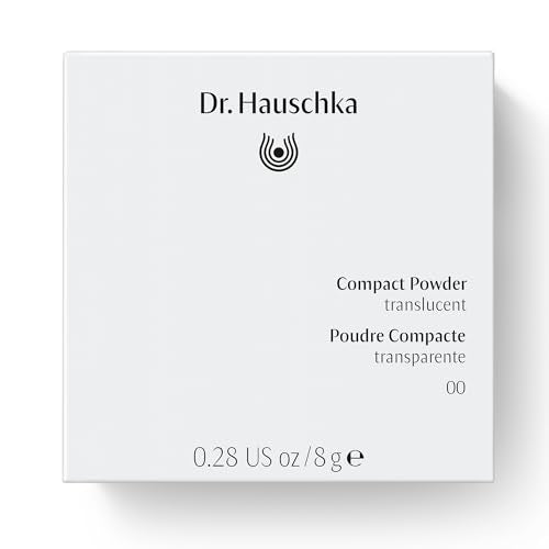 Dr. Hauschka Compact Powder 00, Translucent, Natural, Mineral, Set & Mattify, Touch-up, Silky Finish, for All Skin Tones, 0.28 oz